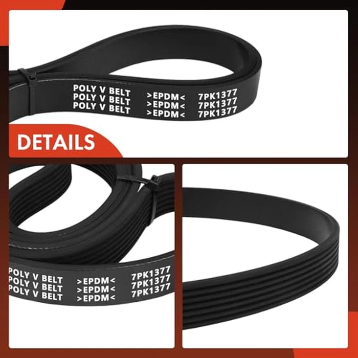 A-Premium Engine Serpentine Drive Belt Compatible with Smart Fortwo 2016 2017, L3 0.9L, GAS by A-premium - Image 8