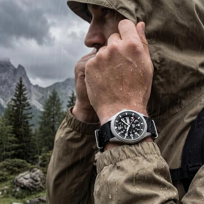 Infantry Military Watches for Men Tactical Wrist Watch, Waterproof Outdoor Sport Field Black Mens Analog Wristwatch, Army Casual Work 12/24 Hr Date Day Nylon Band by Infantry - Image 4