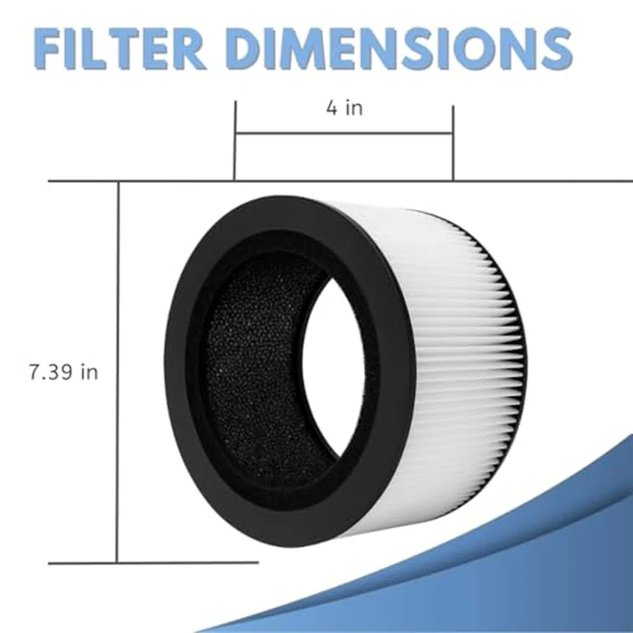 Nispira BAPF160 Replacement Filter K for Bionaire Air Purifier BAP9360W BAP9260W 3-in-1 True HEPA Activated Carbon, 1 Pack by Nispira - Image 4