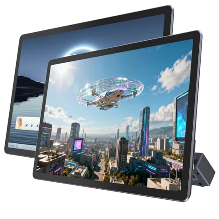 Kaskawise 14" 4K Android 13 Portable Car TV Headrest Monitor Tablet for Back Seat with 5G WiFi and Bluetooth, IPS Touch Screen Video Player,Support Phone Control,Airplay,HDMI,SD,USB,4G+64GB by Kaskawise - Used - Like New condition - US$135.42