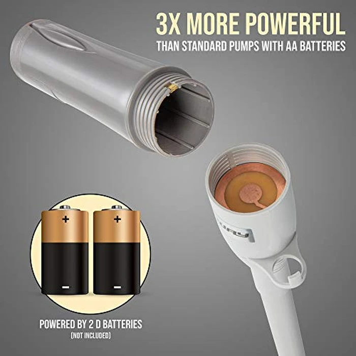 DEWAY Automatic Fuel Transfer Pump - 3X More Powerful D Battery Powered, Extra Long Hose Fits All Size Cans, Portable Liquid Pump Transfers Gasoline, Water & More at 2.6 Gal/Minute by DEWAY - Image 7