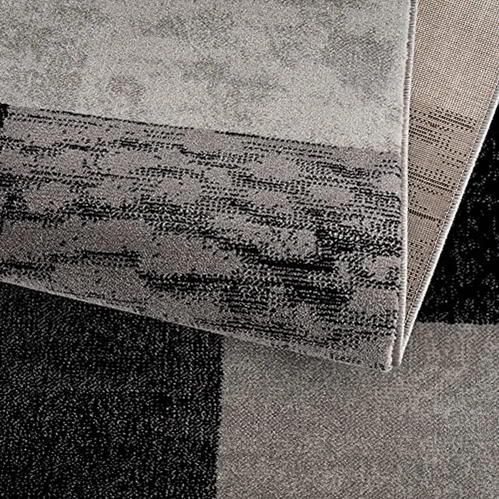 Rug Branch Pamila 2' x 4' (2'3" x 4') Grey/Black Geometric Indoor Doormat Rug, Contemporary, Medium Pile, Stain-Resistant Entry Carpet - Front Door, Mudroom, Hallway and Kitchen by Rug Branch - Image 4