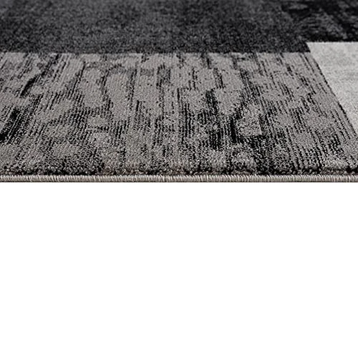 Rug Branch Pamila 2' x 4' (2'3" x 4') Grey/Black Geometric Indoor Doormat Rug, Contemporary, Medium Pile, Stain-Resistant Entry Carpet - Front Door, Mudroom, Hallway and Kitchen by Rug Branch - Image 5