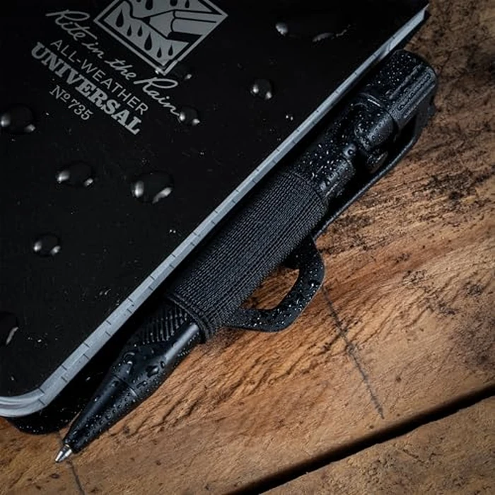 Rite in the Rain All-Weather Monsoon Adhesive Pen and Card Holder Kit, Black 3” x 5” Top-Spiral Notebook, and All-Weather Black Bolt-Action Pen (No. PH2-KIT) by Rite in the Rain - Image 3