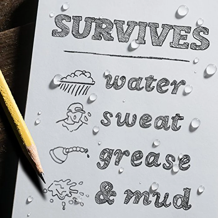 Rite in the Rain All-Weather Monsoon Adhesive Pen and Card Holder Kit, Black 3” x 5” Top-Spiral Notebook, and All-Weather Black Bolt-Action Pen (No. PH2-KIT) by Rite in the Rain - Image 6