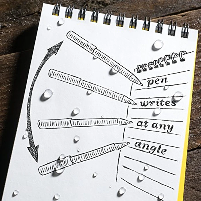 Rite in the Rain All-Weather Monsoon Adhesive Pen and Card Holder Kit, Black 3” x 5” Top-Spiral Notebook, and All-Weather Black Bolt-Action Pen (No. PH2-KIT) by Rite in the Rain - Image 7