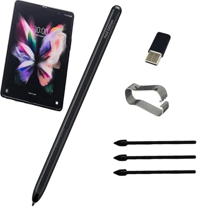 Galaxy Z Fold 4/3/5 S Pen Fold Edition for Samsung Galaxy Z Fold 3/4/5 Stylus Pen,EJ-PF946BBEGUS,with Replacement Tips/Nibs(Black) by CaoXiong - Used - Like New condition - US$11.56