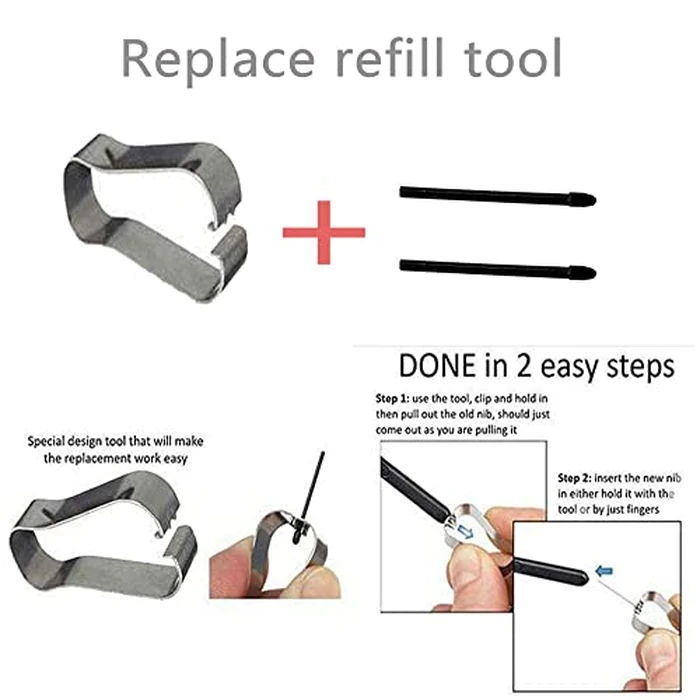 Galaxy Z Fold 4/3/5 S Pen Fold Edition for Samsung Galaxy Z Fold 3/4/5 Stylus Pen,EJ-PF946BBEGUS,with Replacement Tips/Nibs(Black) by CaoXiong - Image 6