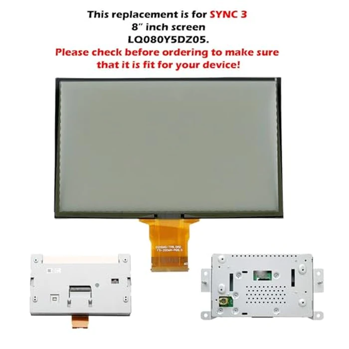 Micarun LCD Touch Screen Digitizer Glass 8" Sync 3 Radio Navigation Fit Ford C-Max Edge Escape Explorer F150 F250 F350 Focus Fusion Lincoln MKS MKC MKX MKZ Replaced OE# LQ080Y5DZ05 by Micarun - Image 4