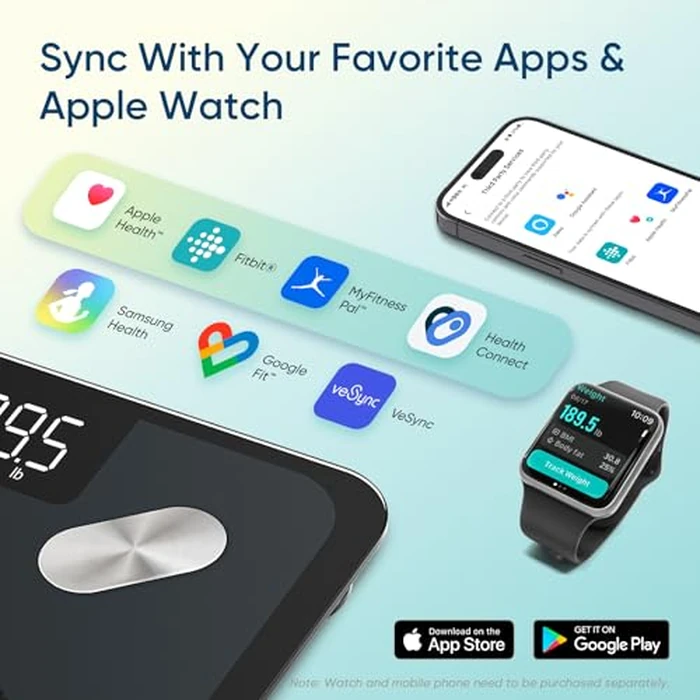 Etekcity Smart Scale for Body Weight, FSA&HSA Eligible, Bathroom Digital Weighing Scale with BMI, Body Fat, Muscle Mass, Accurate Bluetooth Home User Health Equipment Sync Apps, LED, Tempered glass by Etekcity - Image 7