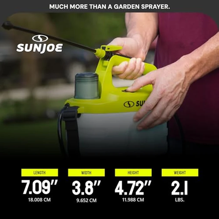 Sun Joe Cordless Chemical Sprayer w/Rechargeable Battery, 3W Motor, 20" Spray Wand, Up to 4 Hours of Runtime, 1 Gallon - Portable Battery-Operated Tool for Gardening and Lawn Care, SJ-APS-1G by Sun Joe - Image 5