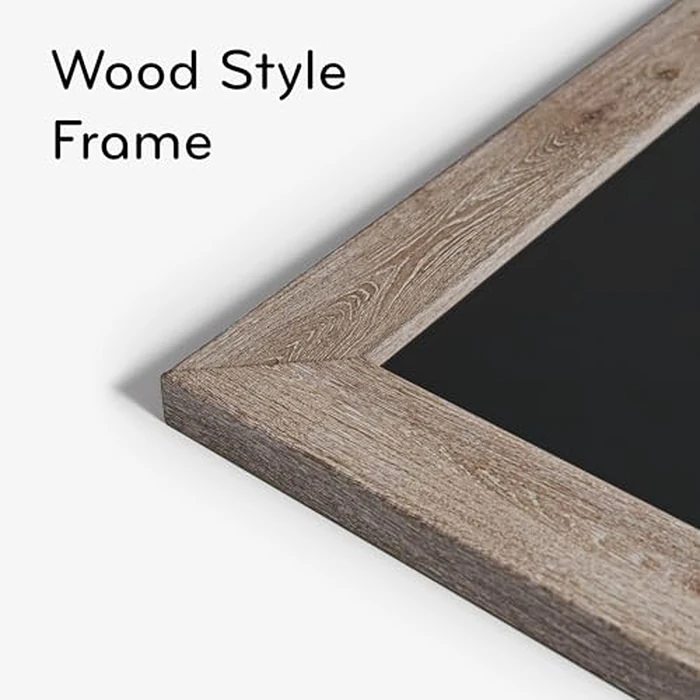 U Brands Magnetic Chalkboard, 24 x 18 Inches, Rustic Wood Frame (4550U00-01) by U Brands - Image 3