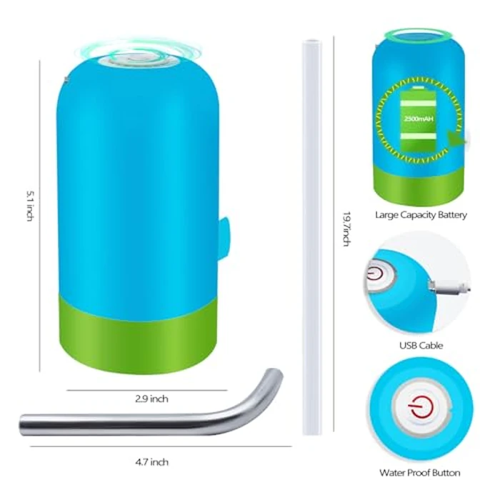 Intoypad Ultimate Water Table Pump: 3 Hours of Non-Stop Fun Rechargeable Battery Powered Water Pump for Toddlers Water Play Sand Table Toys Accessories Summer Outdoor Game Toys for Kids Blue by Intoypad - Image 7