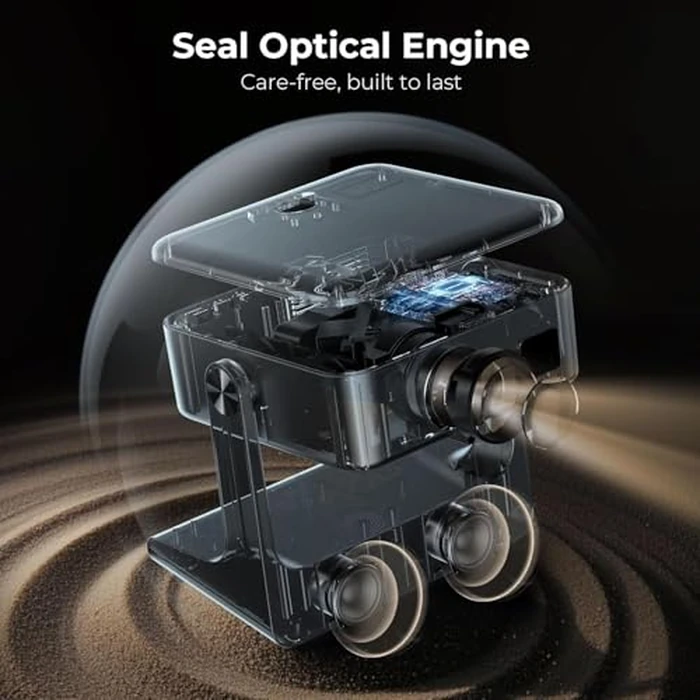 Outdoor-Projector-4K [Built-in Google TV/180 degreesRotatable Stand/Voice Control/E-Focus],Sovboi Smart Movie Projector with WiFi6 and Bluetooth, 2500 Brightness Portable Proyector for 10,000+ Streaming Apps by Sovboi - Image 7