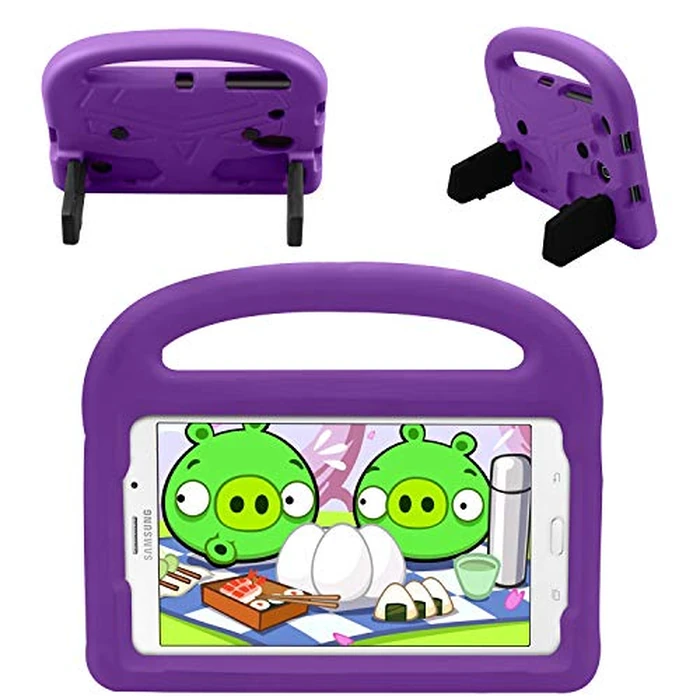UUcovers Kids Case for Samsung Galaxy Tab A 8.0 Tablet SM-T380/T385/T387 (2018/2017), Galaxy Tab E 8.0 SM-T375/T377/T378, Tab 4 8.0 2014 SM-T330/T331/T335 Stand EVA Shockproof Handle Cover, Purple by UUcovers - Used - Like New condition - US$14.42