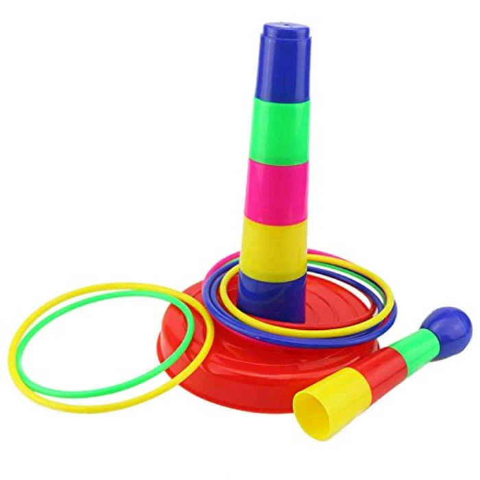 Ogrmar 18" Colorful Plastic Sport Ring Toss Game Set for Kids by Ogrmar - Image 3