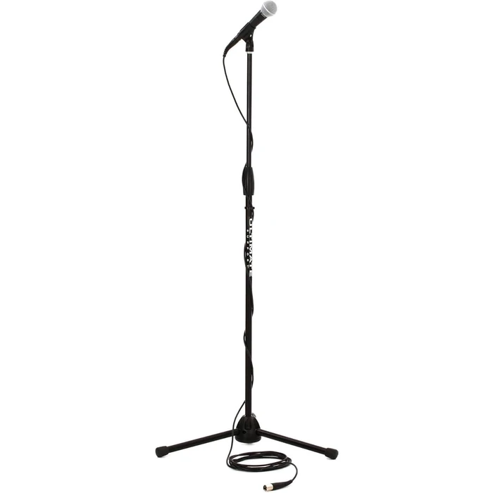 Shure SM58-CN BTS Dynamic Vocal Microphone Bundle with Stand & XLR Cable, Cardioid Stage Mic for Live Performance, Singing, Speech & Studio Use, Black by Shure - Used - Like New condition