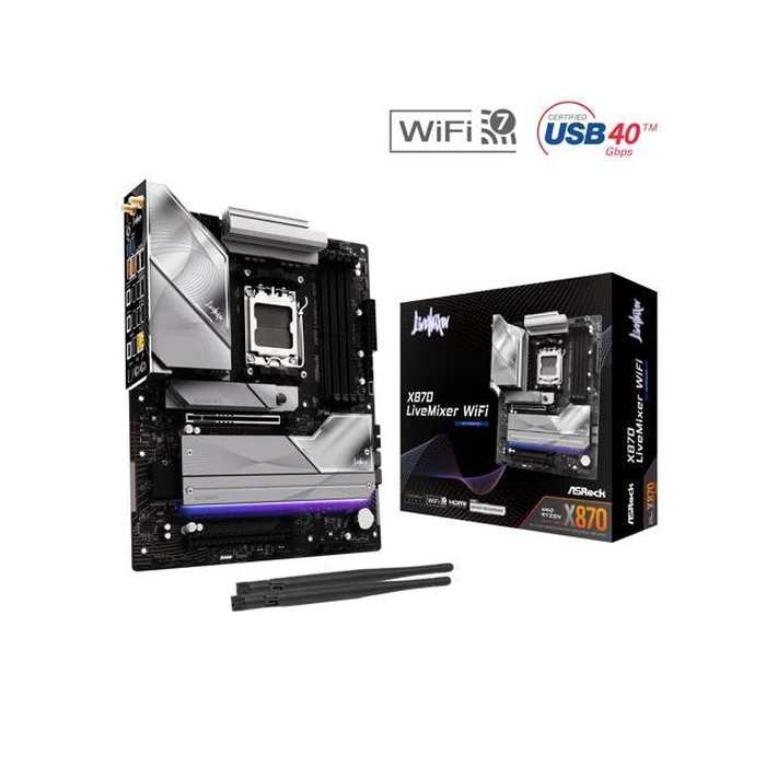 ASRock X870 LiveMixer WiFi AM5 ATX Motherboard by ASRock - Open Boxproduct Type condition - US$119.00