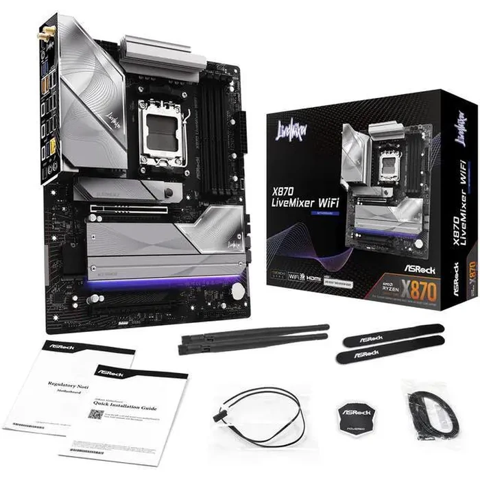 ASRock X870 LiveMixer WiFi AM5 ATX Motherboard by ASRock - Image 9