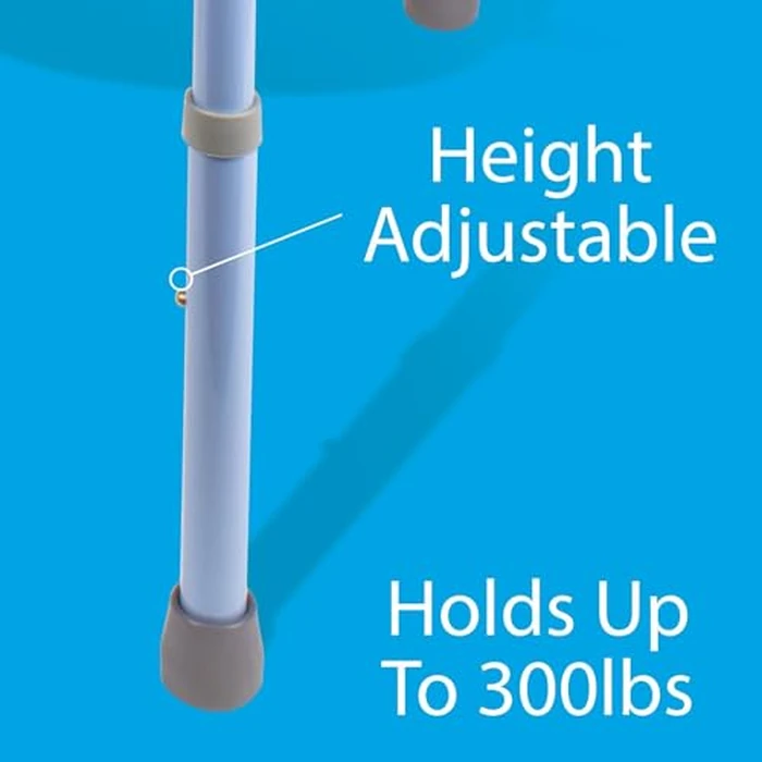 Carex 3-in-1 Folding Bedside Commode with 14 Pack Commode Liners - Porta Potty for Adults - Portable Toilet Supports Up to 300lbs, Bedside Commodes for Seniors and Commode Chair by Carex - Image 6