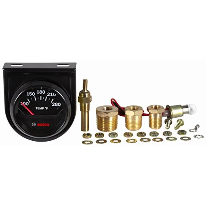 Bosch SP0F000049 Style Line 2" Electrical Water/Oil Temperature Gauge (Black Dial Face, Black Bezel) by Bosch - Image 2