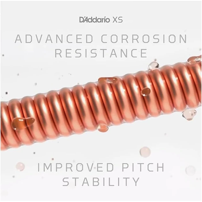 D'Addario Acoustic Guitar Strings, XS Phosphor Bronze Coated, XSAPB1152-2P, Custom Light 11-52, 6-String Set, Pack of 2 by D'Addario - Image 4