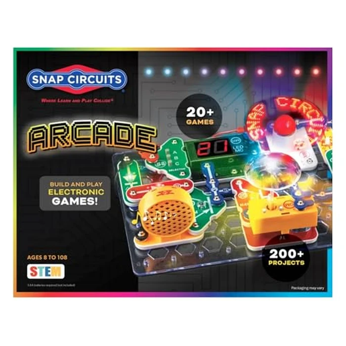 Snap Circuits “Arcade”, Electronics Exploration Kit, Stem Activities for Ages 8+, Full Color Project Manual (SCA-200) by Snap Circuits - Used - Very Good condition - US$49.35