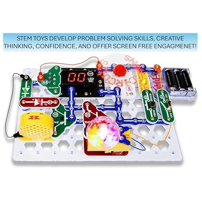 Snap Circuits “Arcade”, Electronics Exploration Kit, Stem Activities for Ages 8+, Full Color Project Manual (SCA-200) by Snap Circuits - Image 5