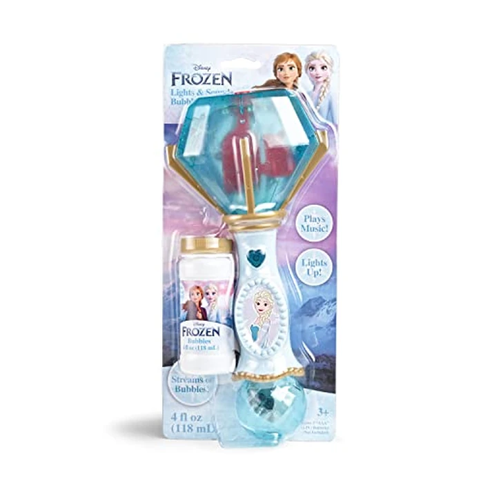 Little Kids Disney Frozen Elsa Light and Sound Musical Bubble Wand, Includes Bubble Solution (20513) by Little Kids - Image 1