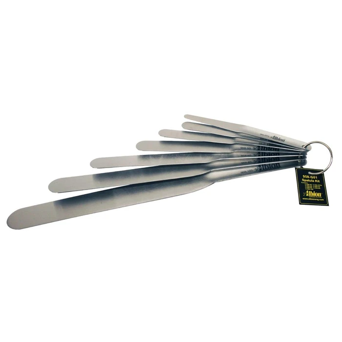 Albion Engineering 958-G01 Streamline Caulk Spatula Set (Pack of 7) - Stainless Steel by Albion - Refurbished - Premium condition - US$55.74