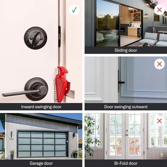 Master Lock Portable Door Lock for Travelers at Hotel, Apartment, Front Entry Security with Stopping Protection by Master Lock - Image 5