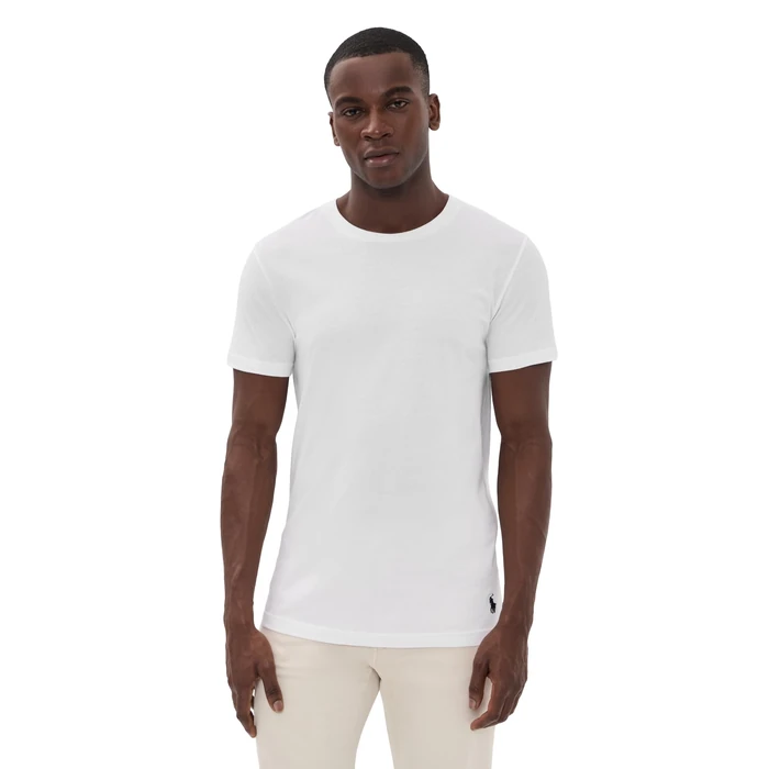 Polo Ralph Lauren Underwear Men's Classic Fit Cotton Crew Tee 3 Pack, White, L by POLO RALPH LAUREN - Used - Like New condition - US$42.11