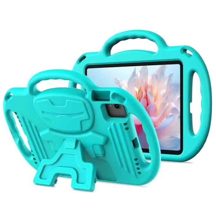 AVAWO Kids Case for iPad 10th 10.9 Inch 2022/iPad Air 6/5/4 2024 Generation Pro 12345- with Shoulder Strap/Handles/Adjustable Kickstand Light Weight Durable Cover for iPad 10 gen, Turquoise by AVAWO - Image 1