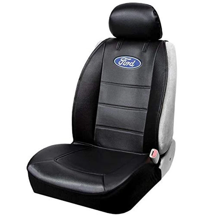 Plasticolor 008598R01 Ford Logo Universal Fit Car Truck or SUV Sideless 3-Piece Seat Cover w/Head Rest by Plasticolor - Used - Good condition - CA$29.92