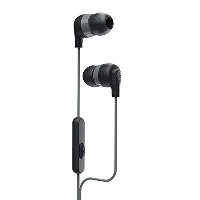 Skullcandy Ink’d+ Wired Earbuds with 3.5mm AUX Plug, Noise Isolating Fit, in-Line Microphone Call and Track Control, Ear Gel Sizes Included for Custom Fit, Convenient for Travel - Black by Skullcandy - Used - Acceptable condition
