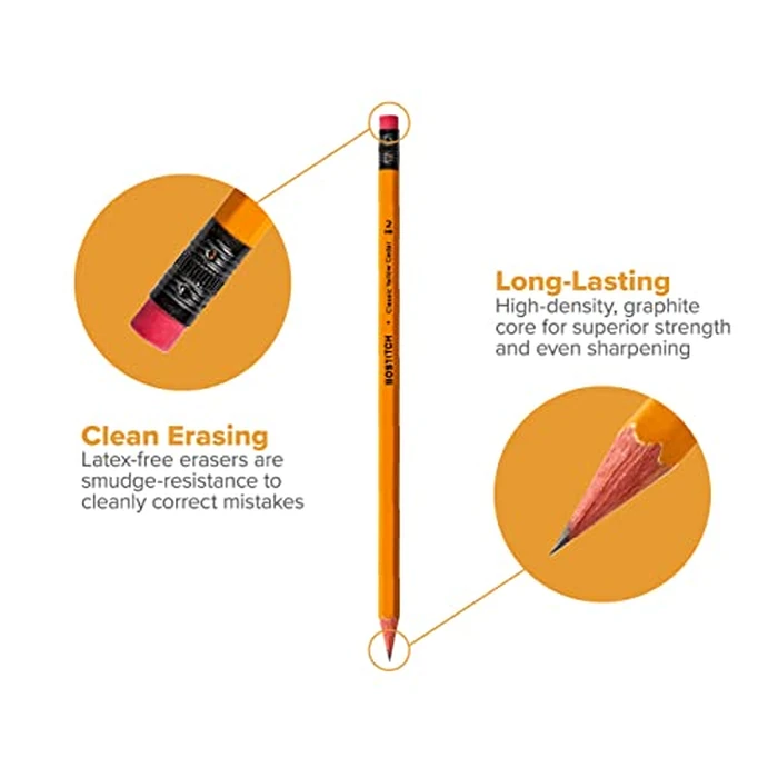 Bostitch Premium #2 Pencils, American Cedar Wood, Pre-Sharpened, HB Graphite, 48-Pack by Bostitch - Image 3
