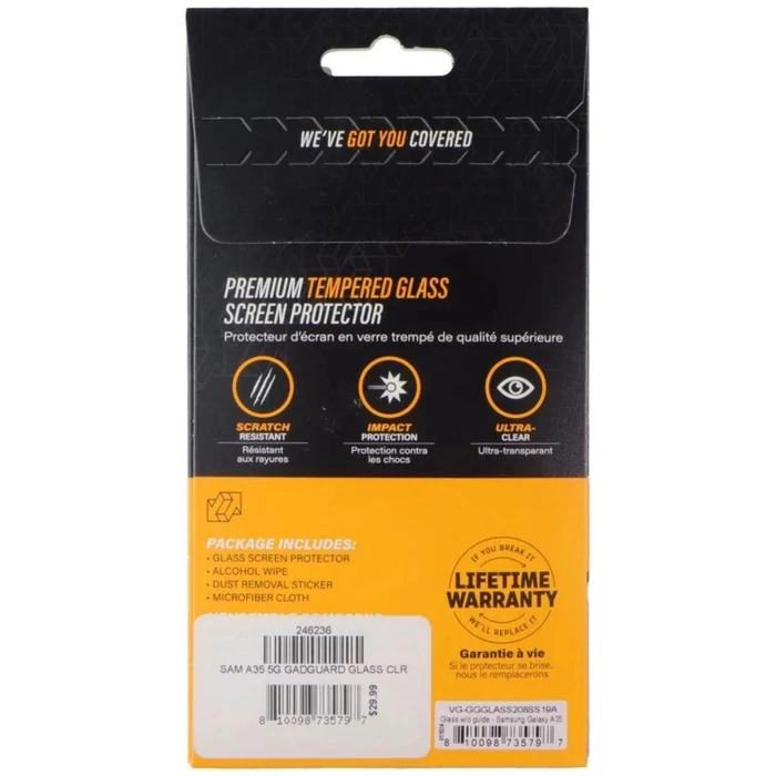 Gadget Guard Tempered Glass Screen Protector for Samsung Galaxy A35 - Transparent - Brand New by Gadget Guard - Image 3