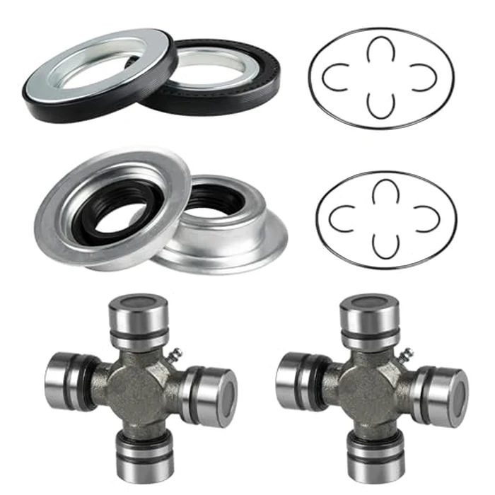 WMPHE Front Axle Seal And Greaseable U Joint Kit Compatible with Ford F250 F350 Super Duty 2005-2014, Replacement for 2017426 2014835 54983 25-332X SPL55-3X for Seals, O Rings and Joints by WMPHE - Used - Like New condition