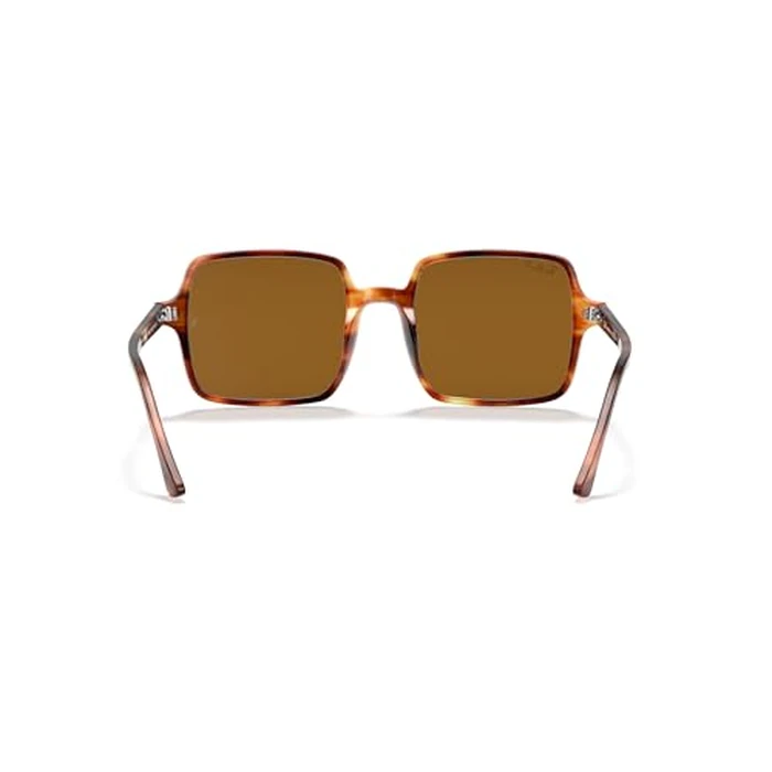 Ray-Ban Women's RB1973 Square II Sunglasses, Striped Havana/Polarized B-15 Brown, 53 mm by Ray-Ban - Image 4