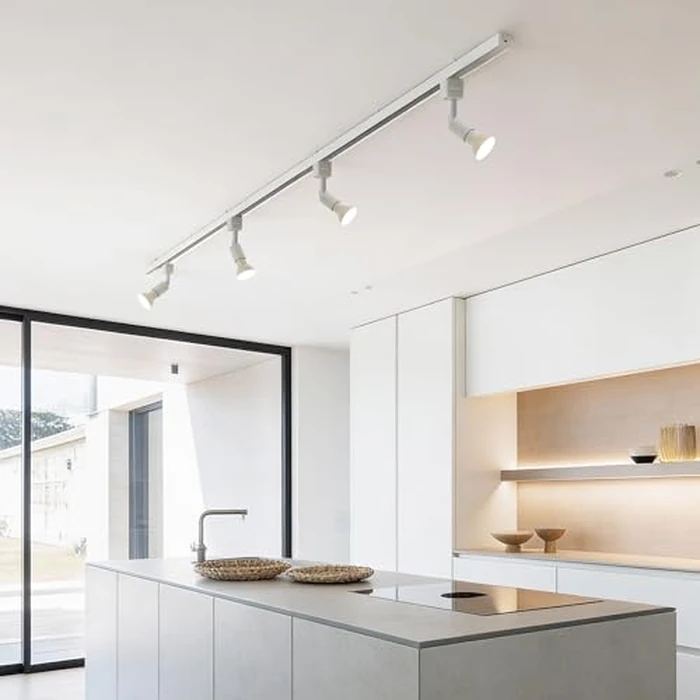 mirrea L Type Track Lighting Head to E26 Medium Screw Base Adapter Light Direction Adjustable Pack of 3 (White) by mirrea - Image 6