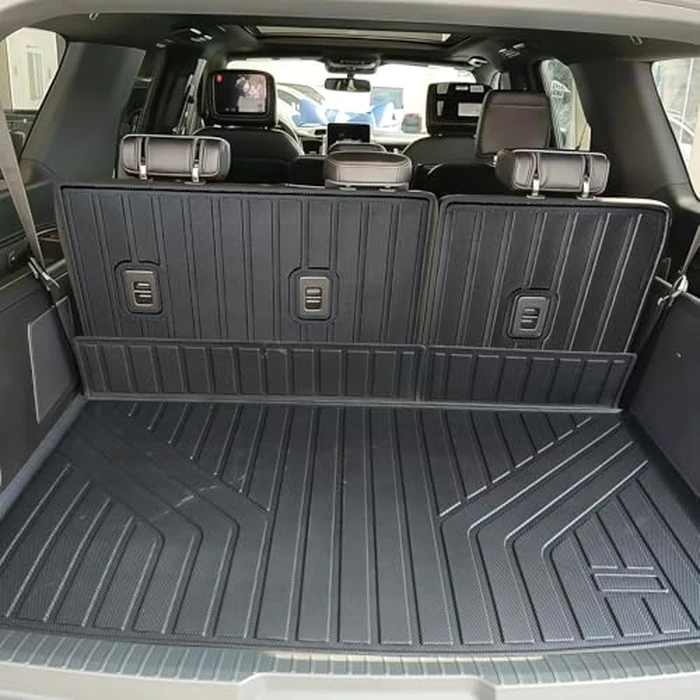 SANBAN-AXE Cargo Liner Fits for Ford Expedition Max/Lincoln Navigator L 2018-2024, All Weather Back Seat Cover Trunk Cargo Mat for Expedition Accessories (Backrest Mat+Trunk Mat)(Only for Max & L) by SANBAN-AXE - Image 3