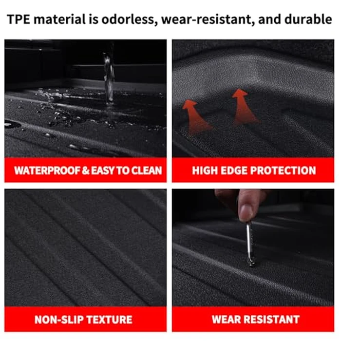 SANBAN-AXE Cargo Liner Fits for Ford Expedition Max/Lincoln Navigator L 2018-2024, All Weather Back Seat Cover Trunk Cargo Mat for Expedition Accessories (Backrest Mat+Trunk Mat)(Only for Max & L) by SANBAN-AXE - Image 5