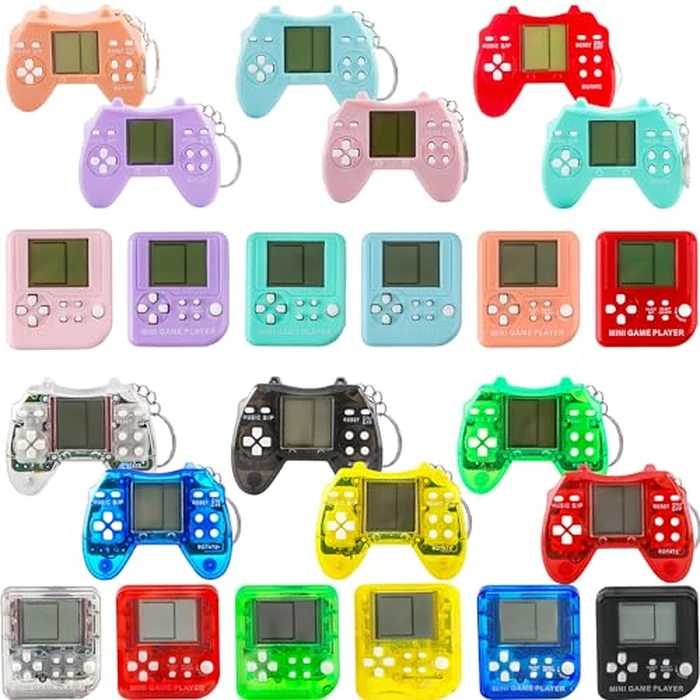 Conagel 24 Pack Video Game Keychains Video Game Party Favors Mini MultiColors Gamepad Keychain Bulk for Kids Birthday Party Supplies Goodies Bags Stuffer by Conagel - Used - Very Good condition - US$27.25