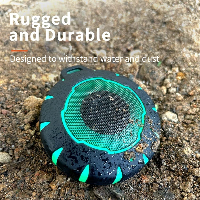 HEYSONG Waterproof Shower Bluetooth Speaker B18L - Black by HEYSONG - Image 2