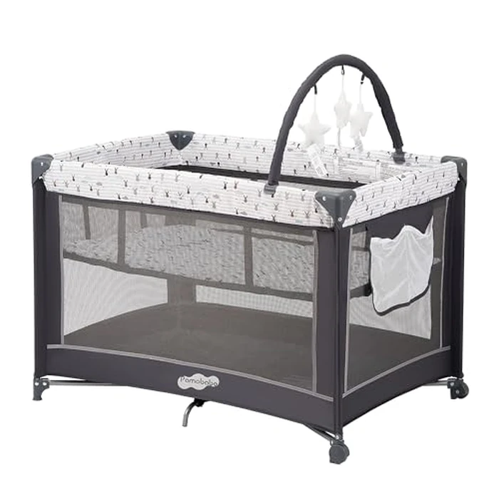 Pamo Babe Pack and Play with Bassinet, Portable Playard for Baby by Pamo babe - Used - Like New condition - US$75.99