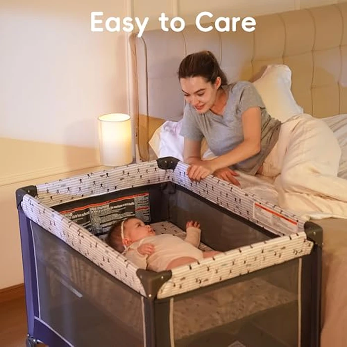 Pamo Babe Pack and Play with Bassinet, Portable Playard for Baby by Pamo babe - Image 3