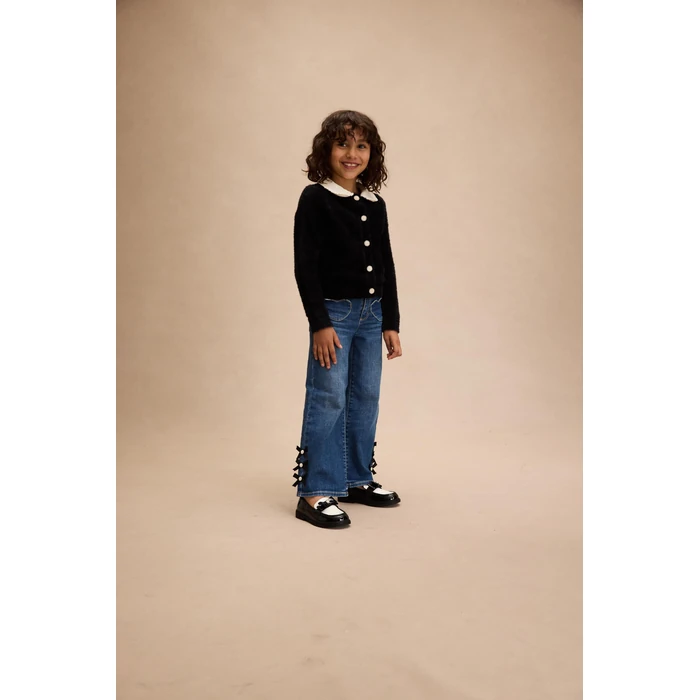 Gymboree,Girls and Toddler Slip On Loafer,Black/White,7 by Gymboree - Image 3