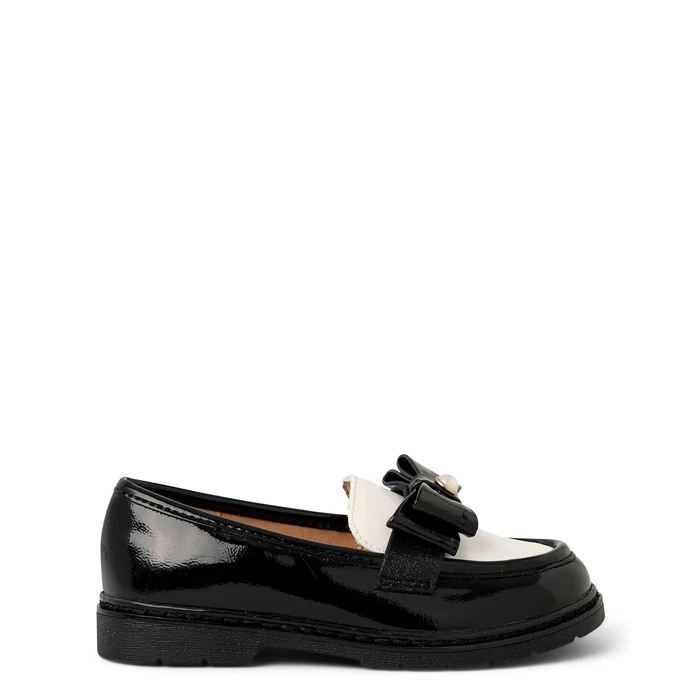 Gymboree,Girls and Toddler Slip On Loafer,Black/White,7 by Gymboree - Image 4