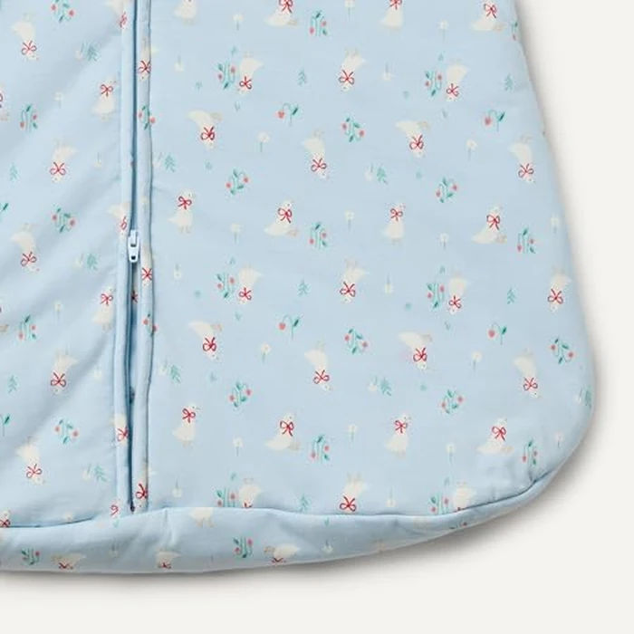 Amazon Essentials x Sofia Grainge Unisex Babies' Cotton Sleep Sack, 2.5 TOG Wearable Blanket, Light Blue Geese, 0-6 Months by Amazon Essentials - Image 3