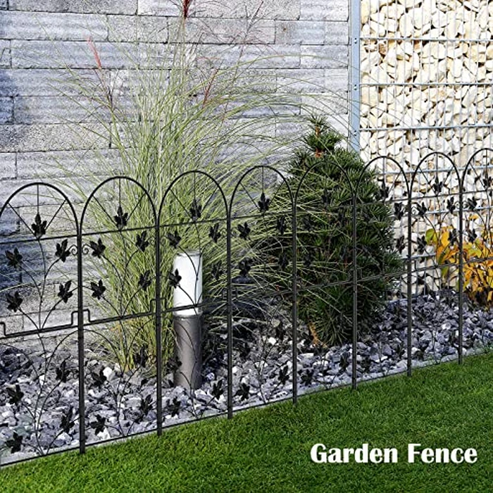 15 Pack Decorative Garden Fence Panels No Dig Fencing, Total 38in (H) x 16ft (L) Coated Metal RustProof Landscape Wire Border Folding Patio Fences Flower Bed Fencing Animal Barrier for Dog by NANANARDOSO - Image 5